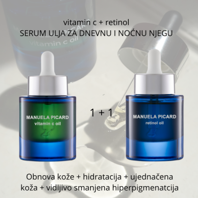 2 1 + 1 GRATIS serum ulja za dnevnu i noćnu njegu vitamin c ulje i retinol ulje