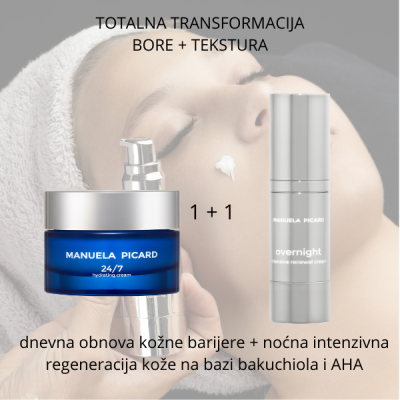 4 1 +1 GRATIS 24/7 hidratantna krema  i  Overnight renewal krema